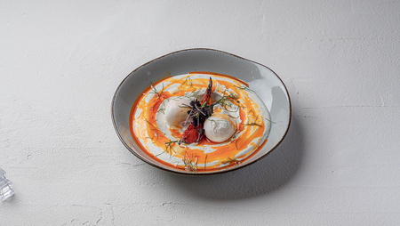 Turkish eggs at Chocoberry Downtown Dubai