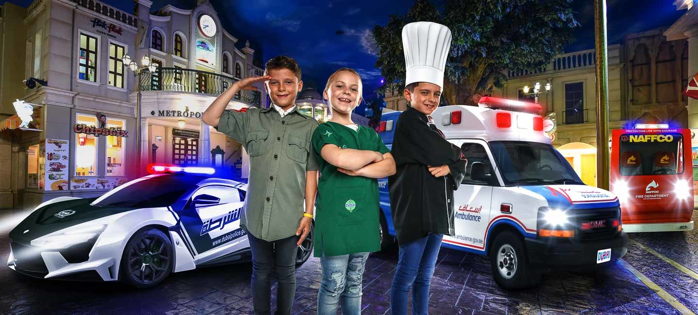 Kidzania kids activities in Downtown Dubai