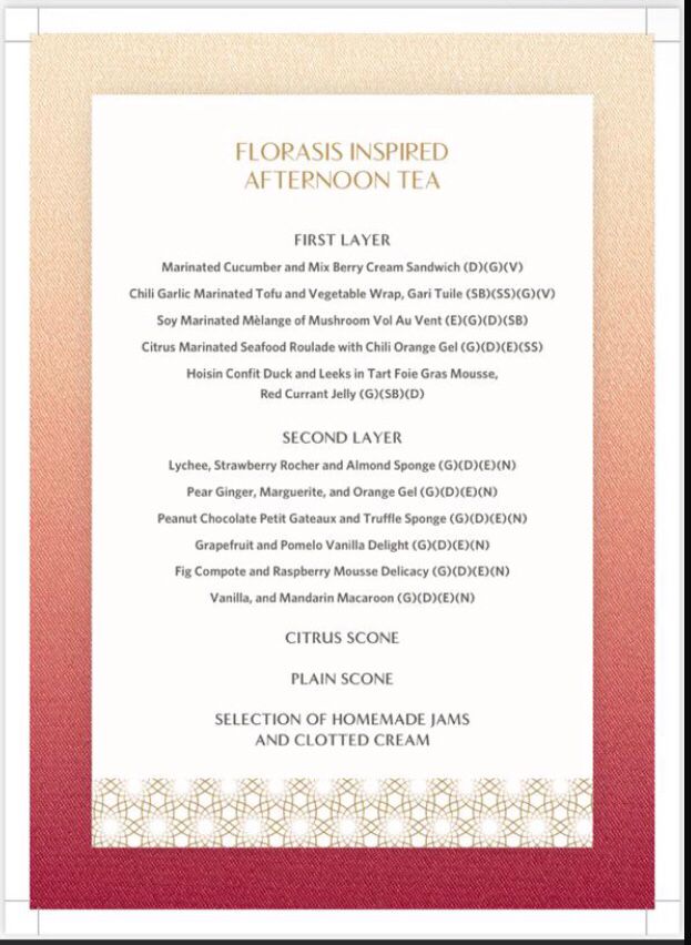 Florasis Palace Downtown afternoon tea