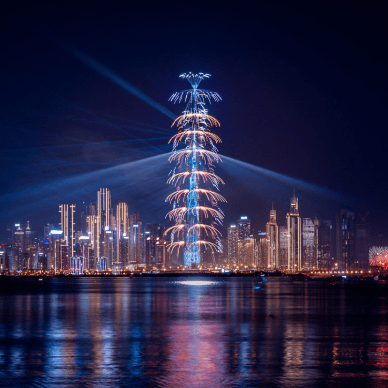 Burj Khalifa Has A Special Laser And Light Show Until 31st&nbsp;January