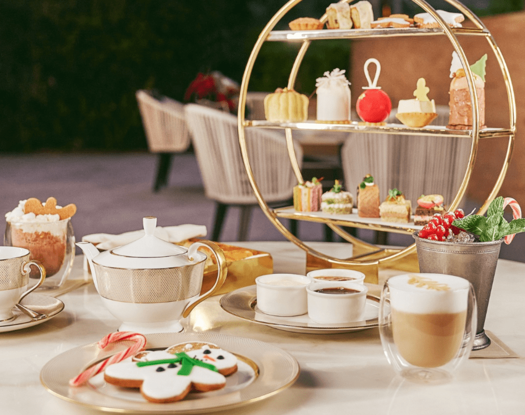 Christmas afternoon tea in Downtown Dubai at Lobby Lounge, Address Downtown