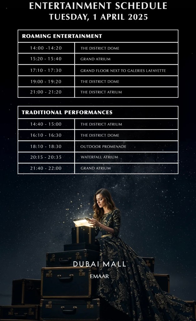 Eid Al Fitr 2025 Dubai Mall celebrations Day 3