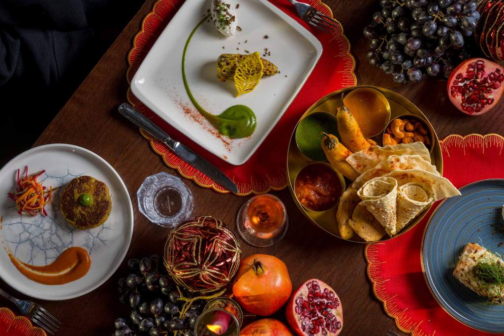 Christmas meal in Downtown Dubai at Jamavar