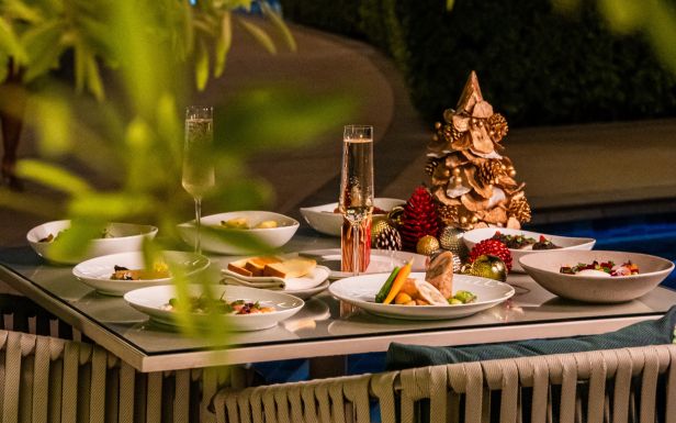 Solara Christmas Eve dinner Downtown Dubai